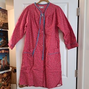 Vintage Floral Nightgown House Coat